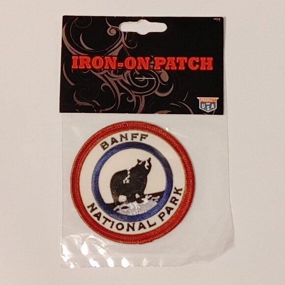 Banff National Park - Parks Canada Alberta IRON ON PATCH BNIP Sealed - Picture 1 of 2